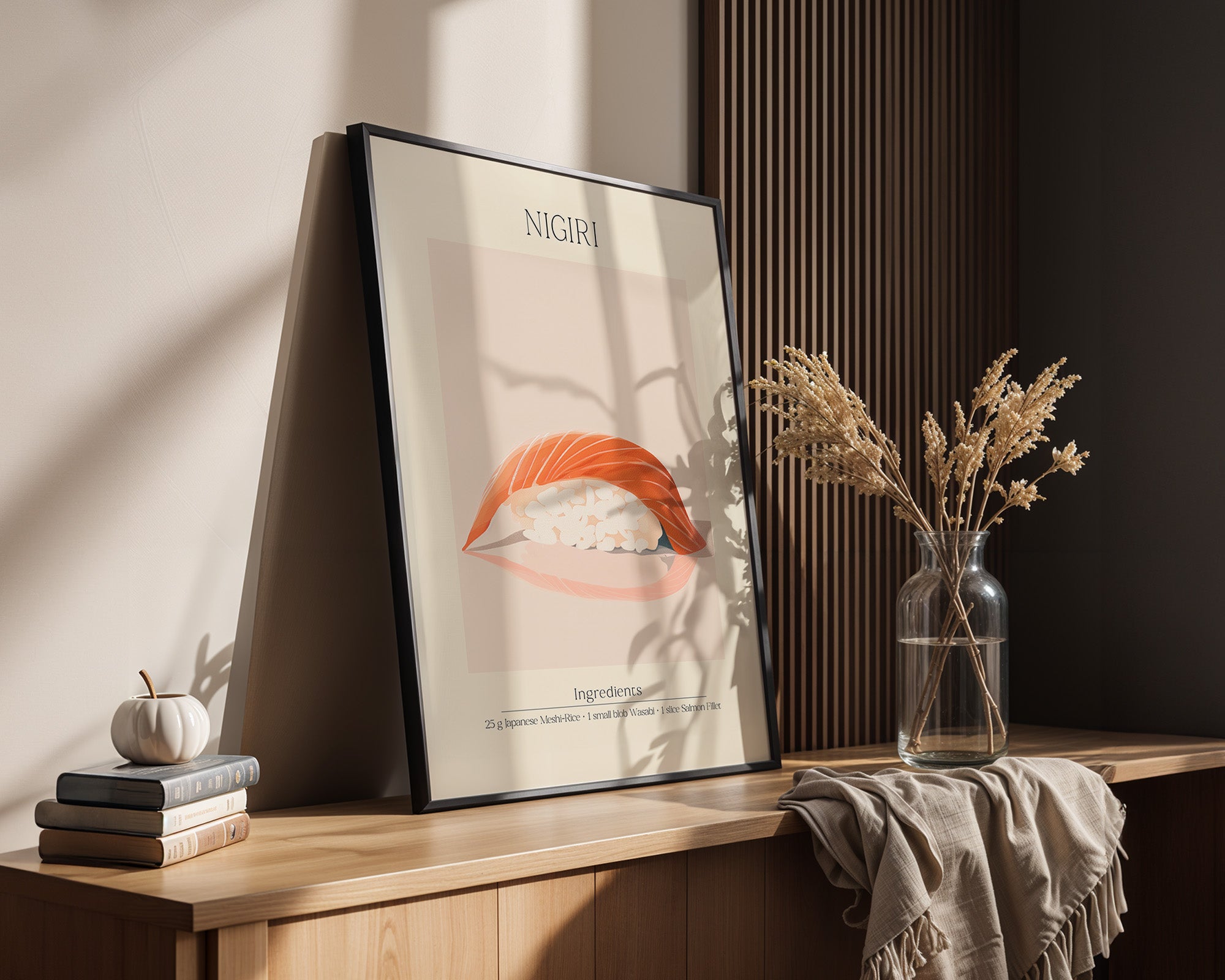 Nigiri Sushi minimalistisch