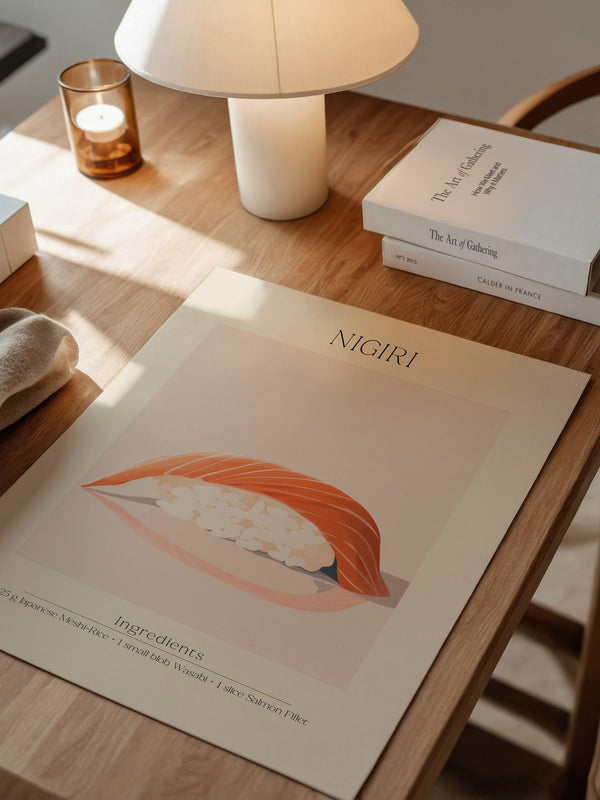 Nigiri Sushi minimalistisch
