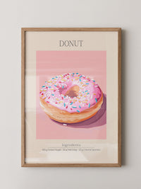 Donut Rosa Glasur Bunt
