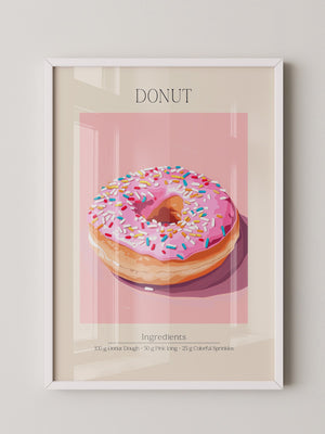 Donut Rosa Glasur Bunt