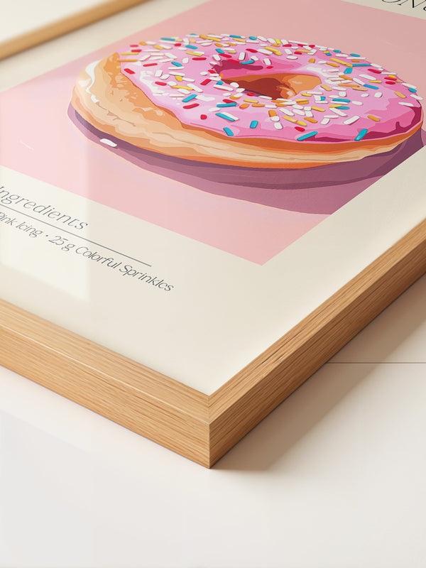 Donut Rosa Glasur Bunt