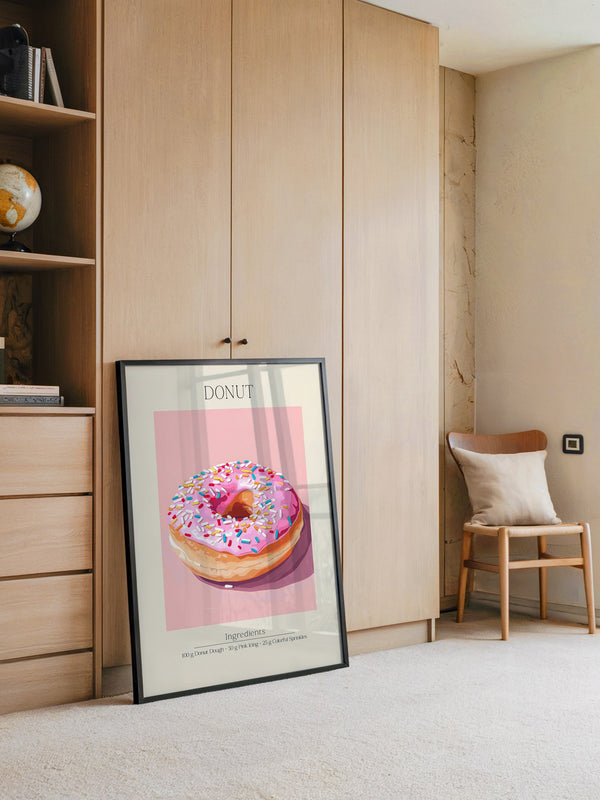 Donut Rosa Glasur Bunt