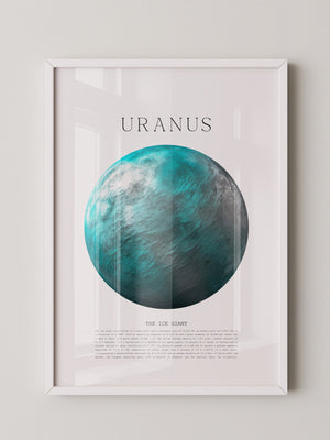 Uranus Eisriese Aquarelloptik