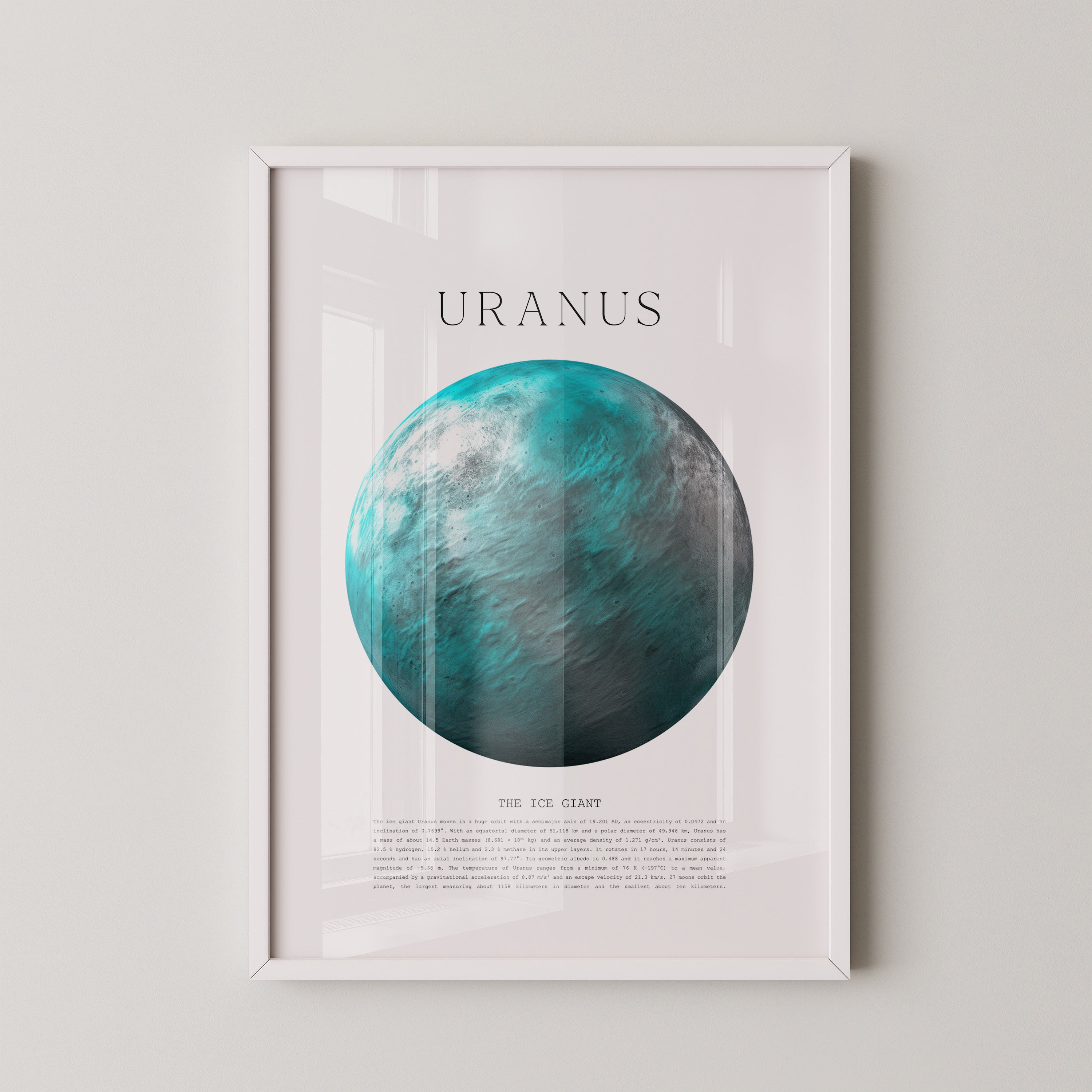 Uranus Eisriese Aquarelloptik