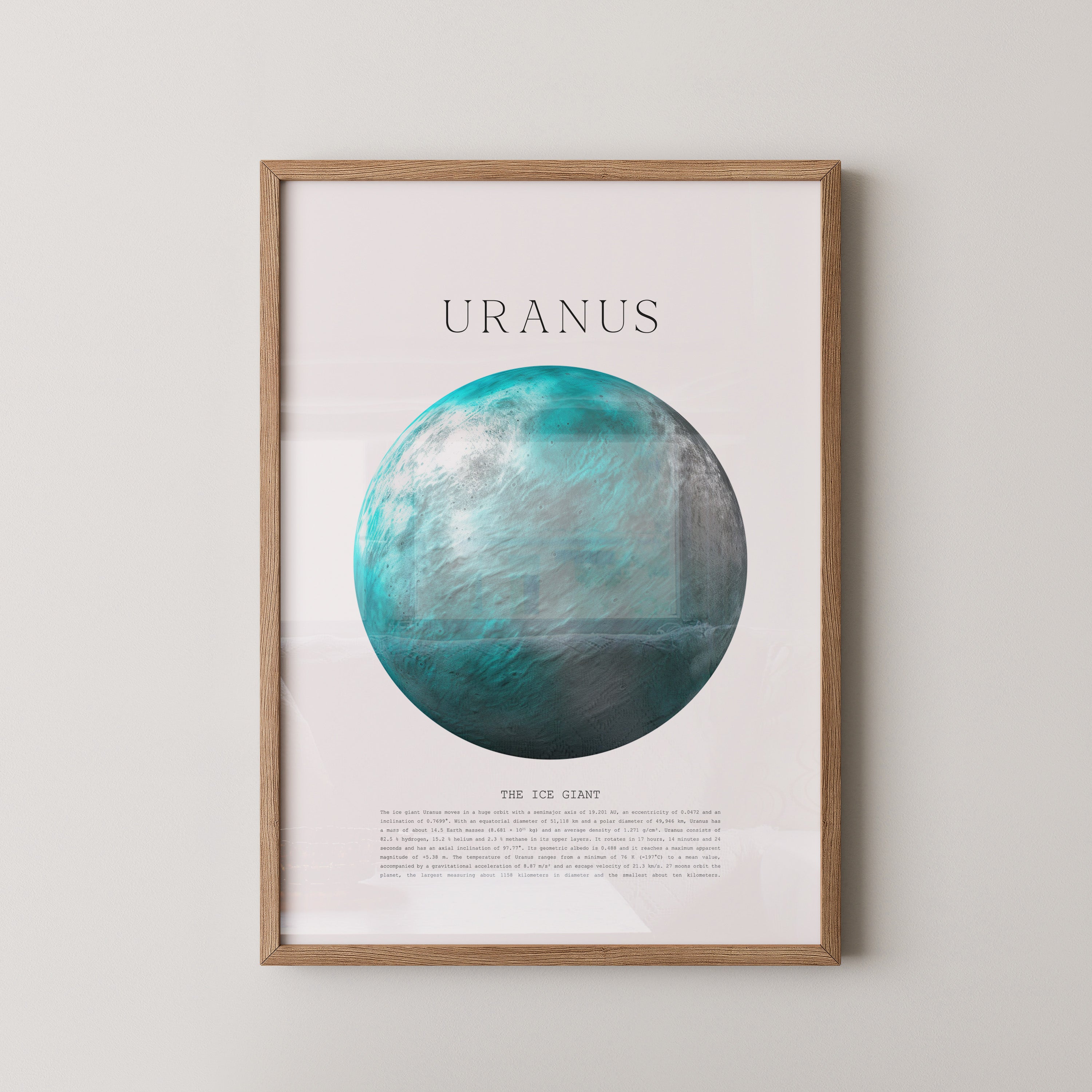 Uranus Eisriese Aquarelloptik