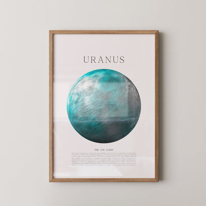 Uranus Eisriese Aquarelloptik