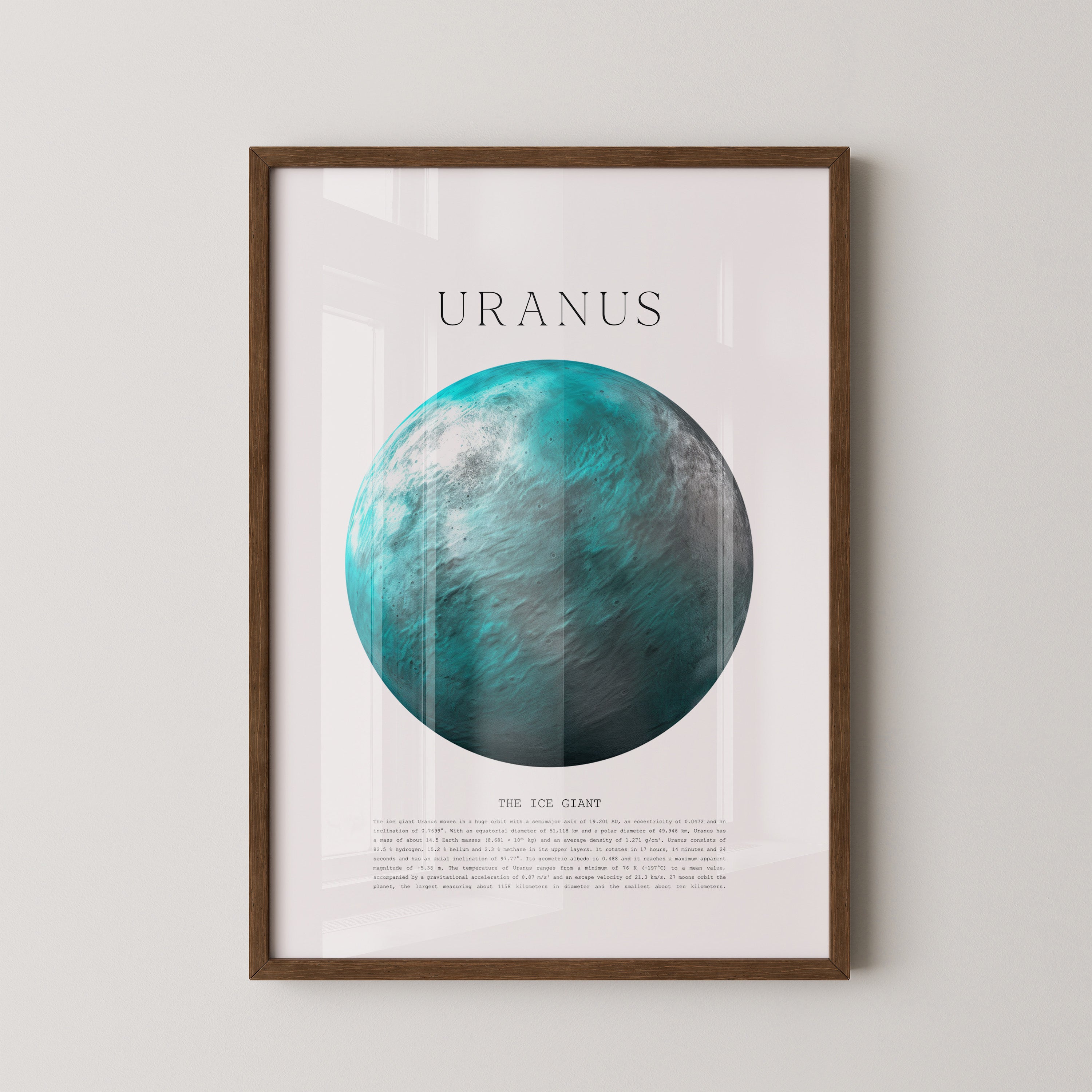 Uranus Eisriese Aquarelloptik