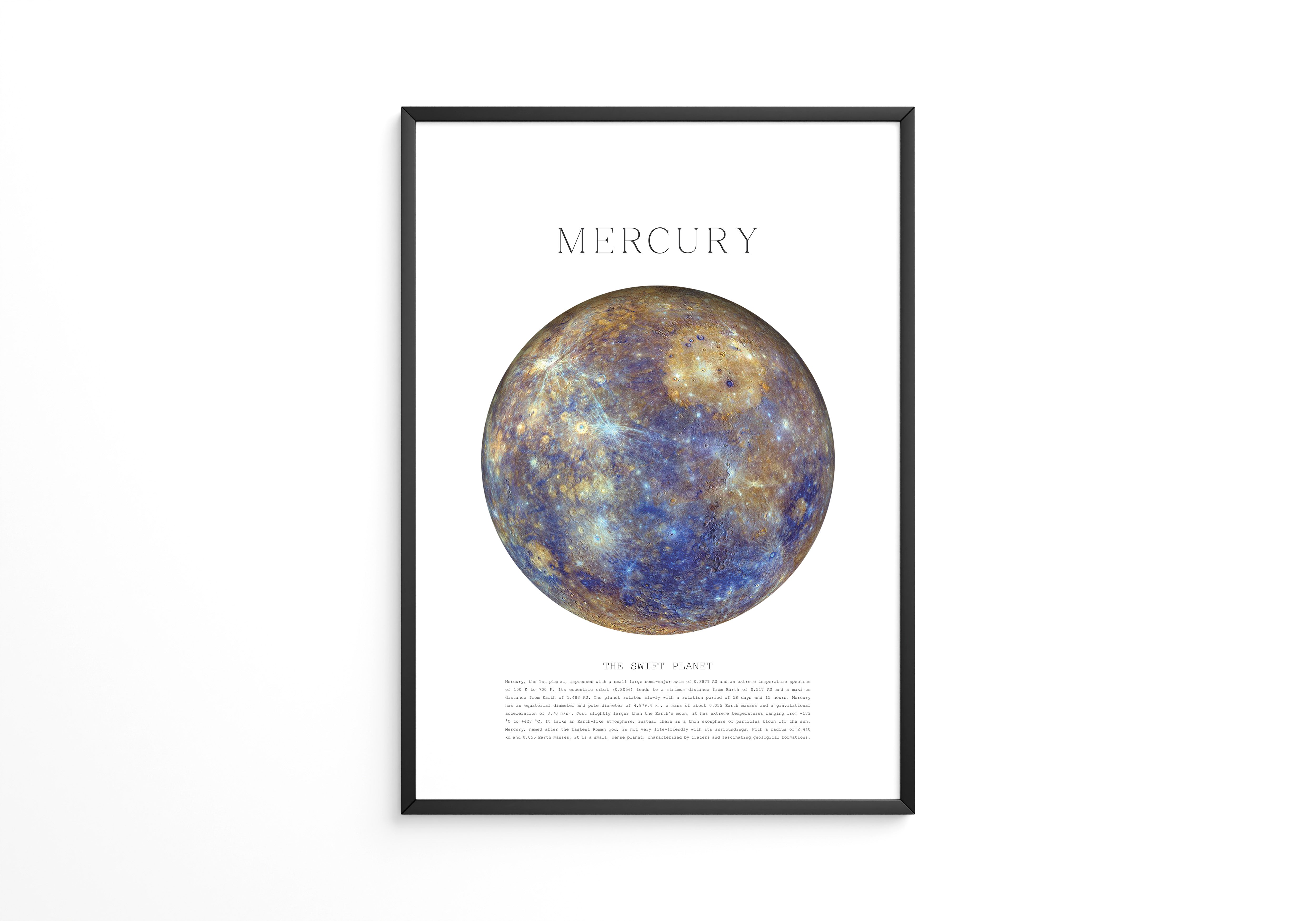 Merkur Planet Farbenvielfalt