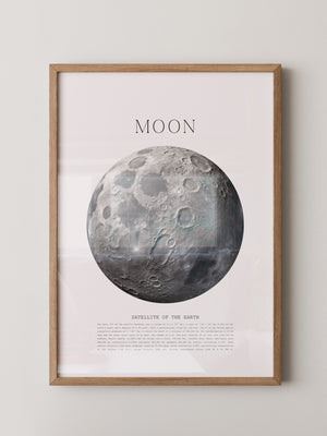Mond grau Textur Detail