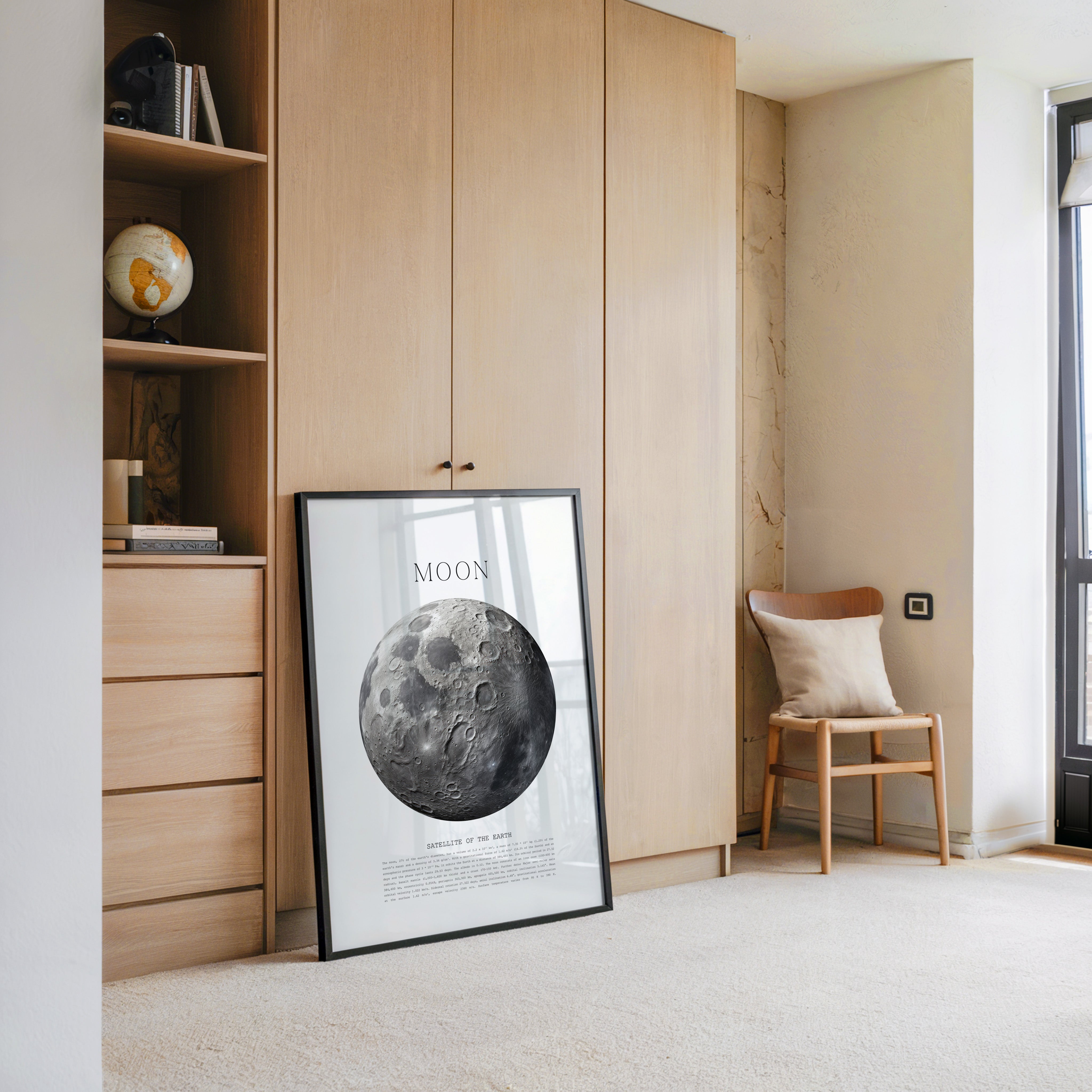 Mond grau Textur Detail