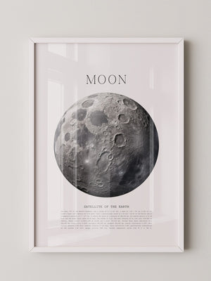 Mond grau Textur Detail