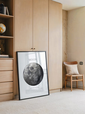 Mond grau Textur Detail