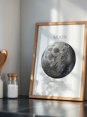 Mond grau Textur Detail