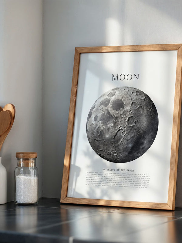 Mond grau Textur Detail