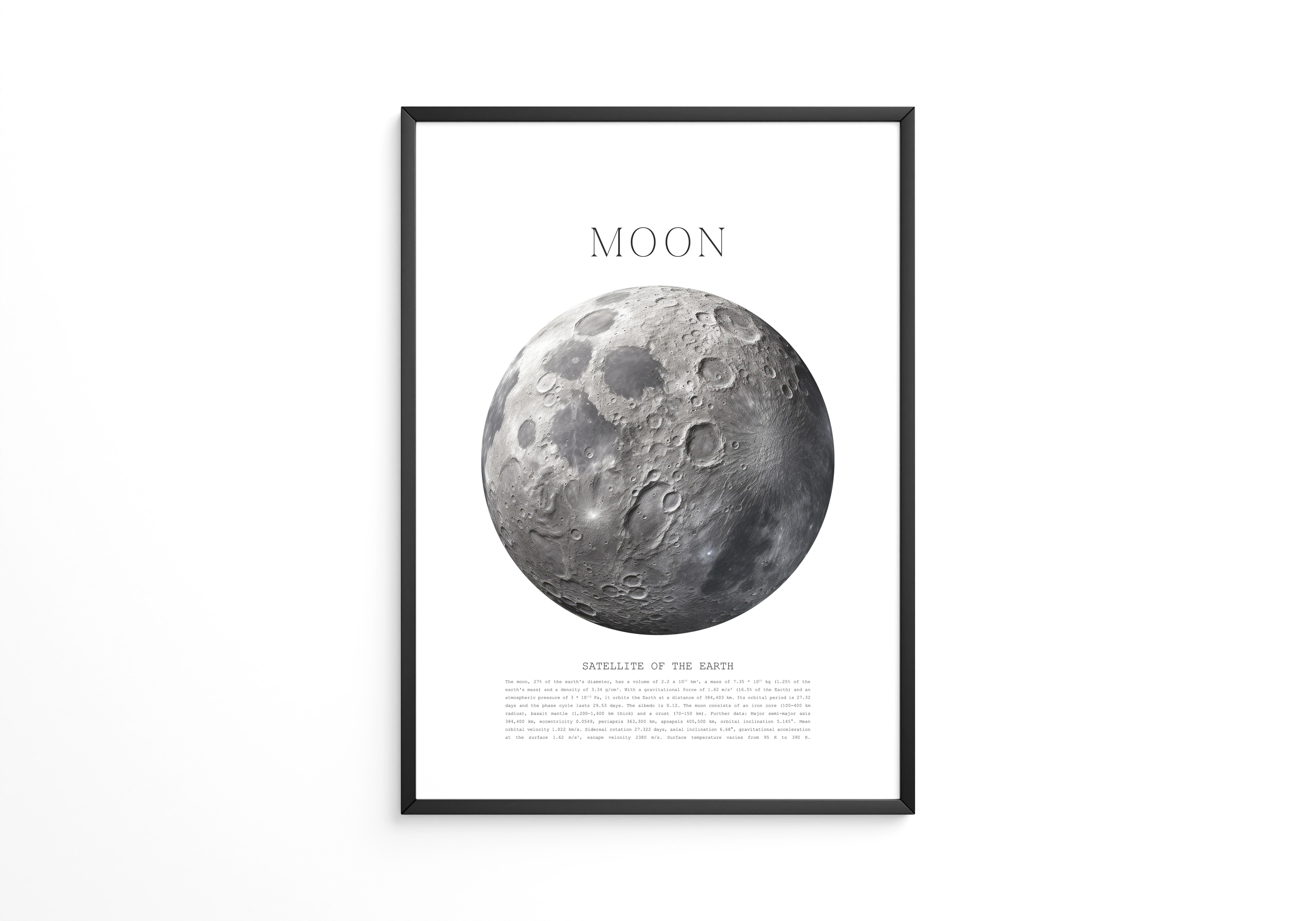 Mond grau Textur Detail