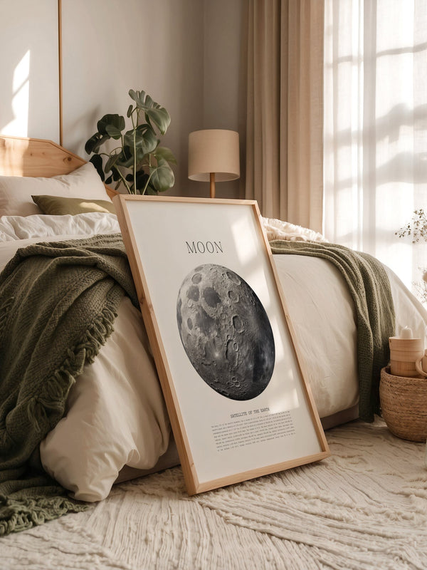 Mond grau Textur Detail