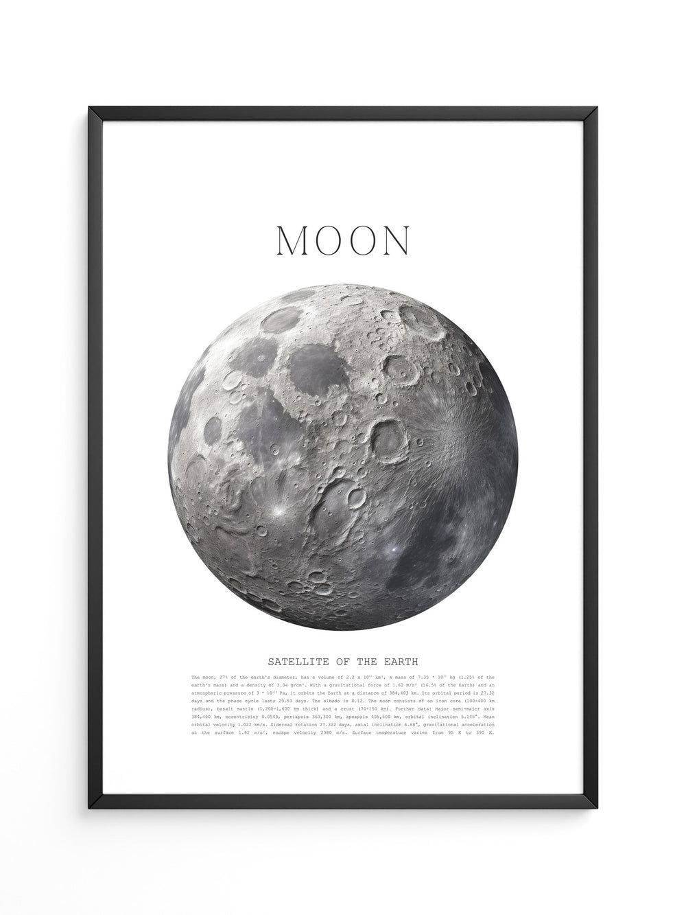 Mond grau Textur Detail