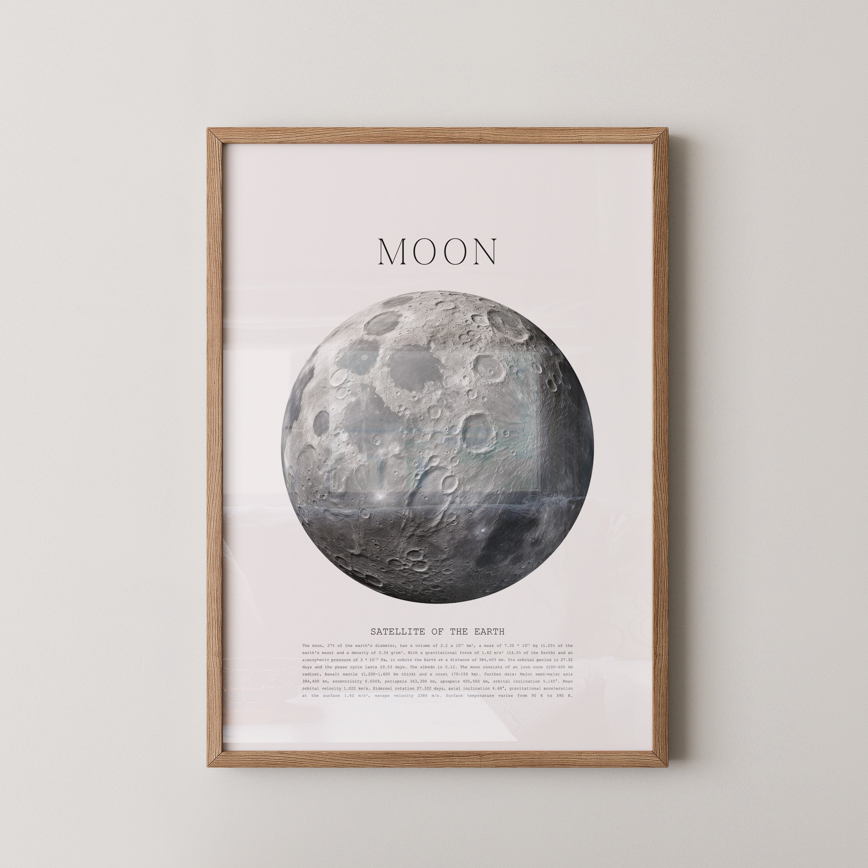 Mond grau Textur Detail