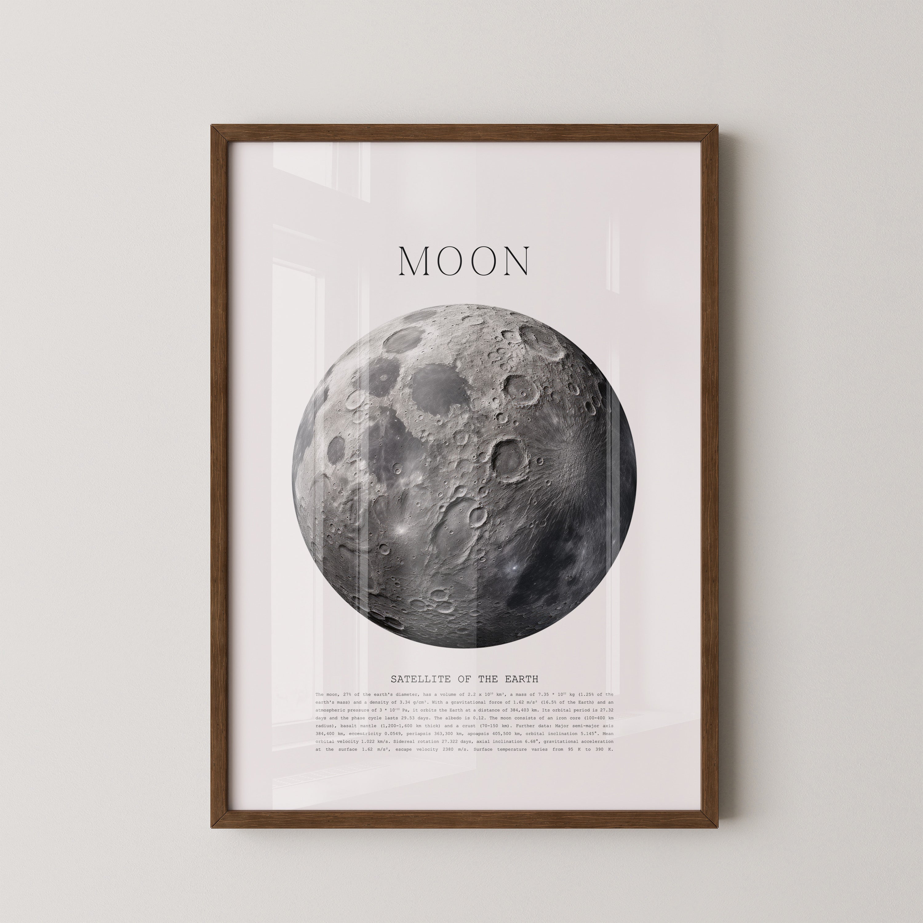 Mond grau Textur Detail