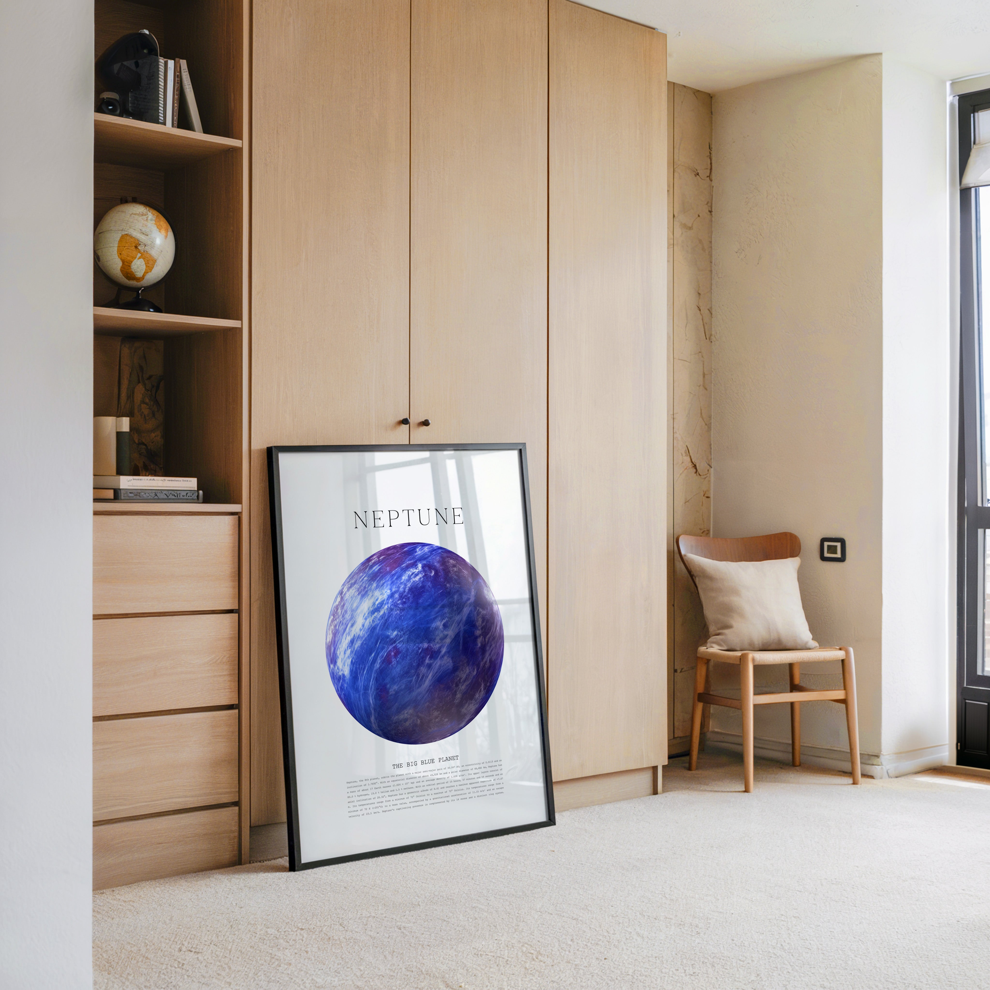 Neptun Kugel Blaues Universum