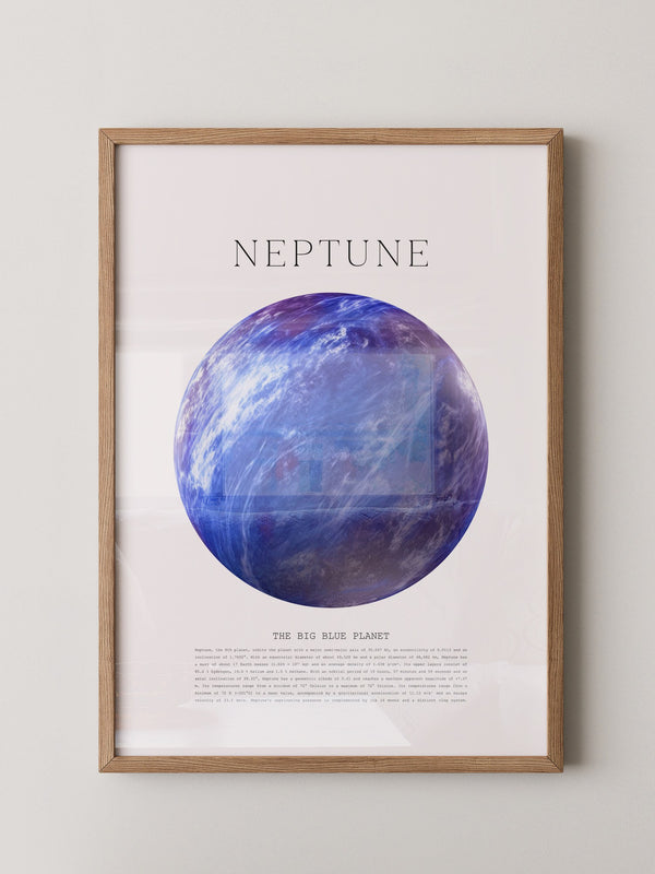 Neptun Kugel Blaues Universum