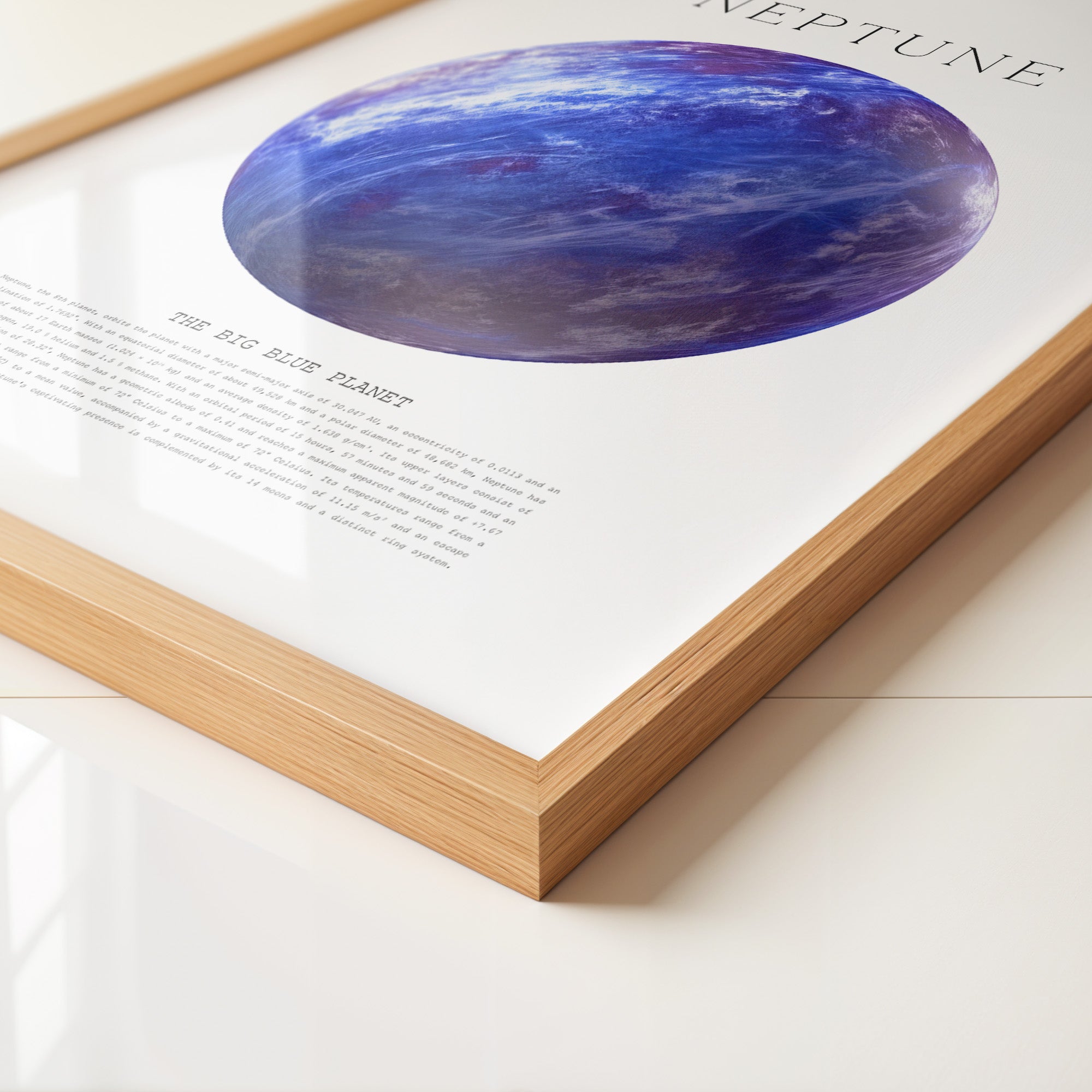 Neptun Kugel Blaues Universum