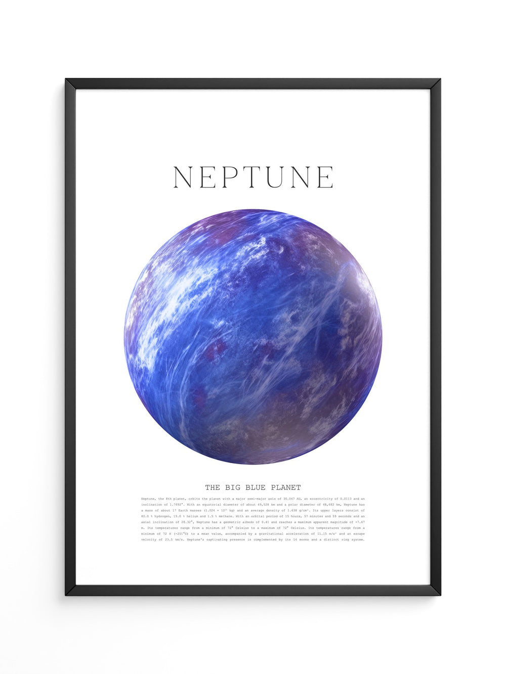 Neptun Kugel Blaues Universum