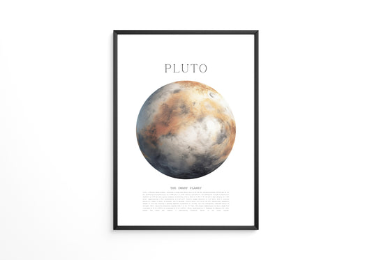 Pluto Planet Textur Farbig