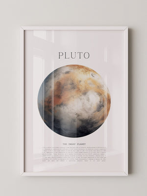 Pluto Planet Textur Farbig