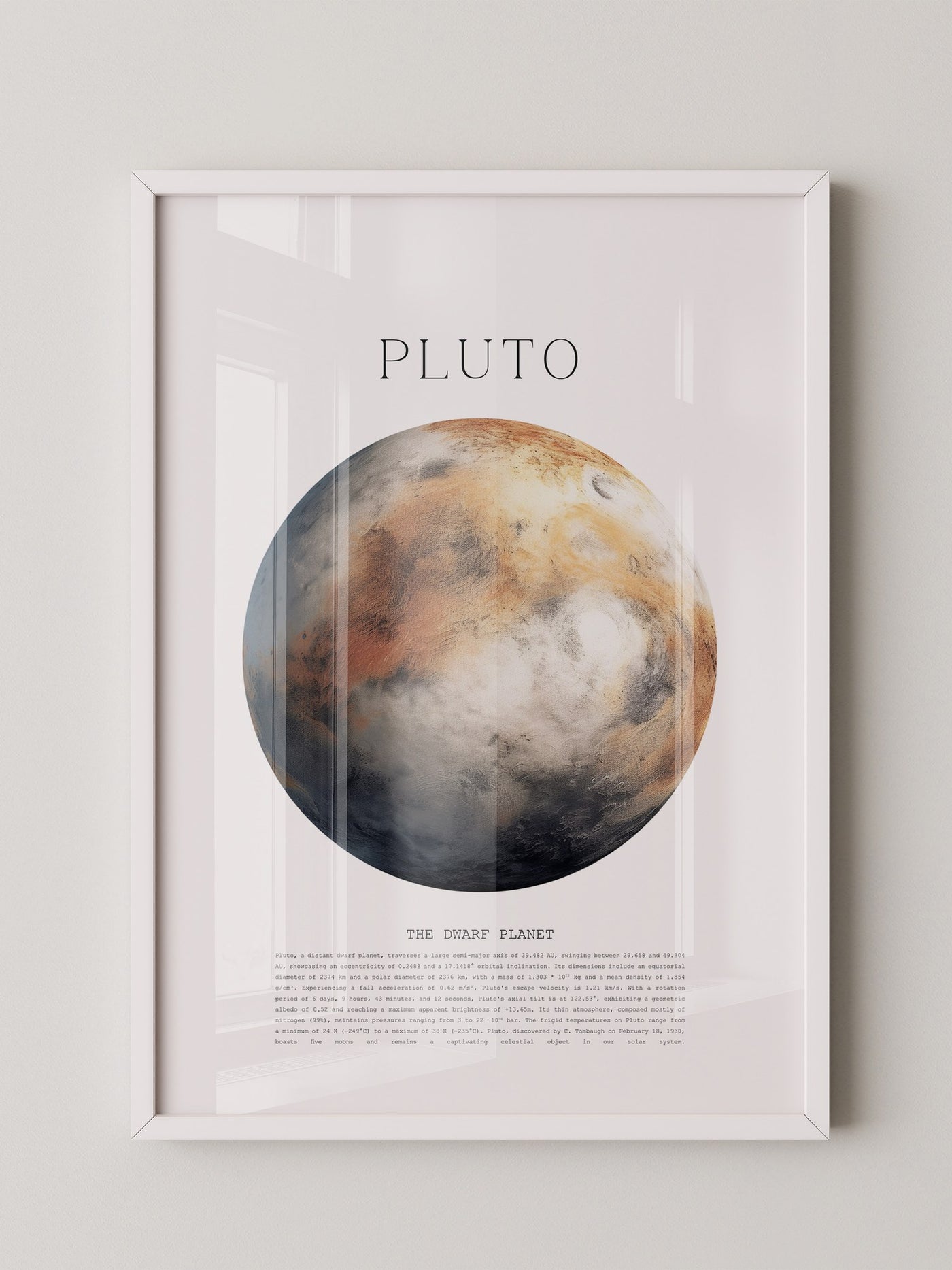 Pluto Planet Textur Farbig