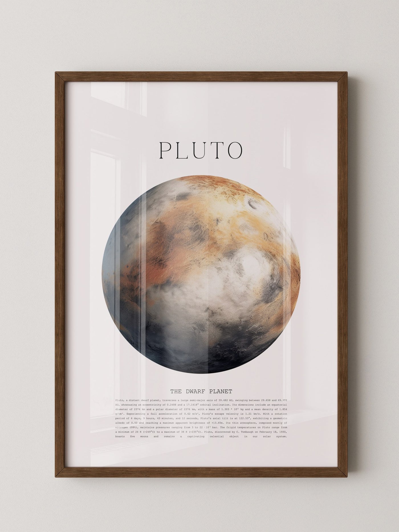 Pluto Planet Textur Farbig