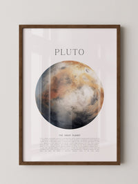Pluto Planet Textur Farbig