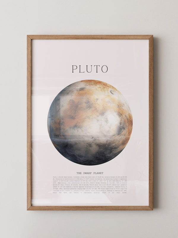 Pluto Planet Textur Farbig