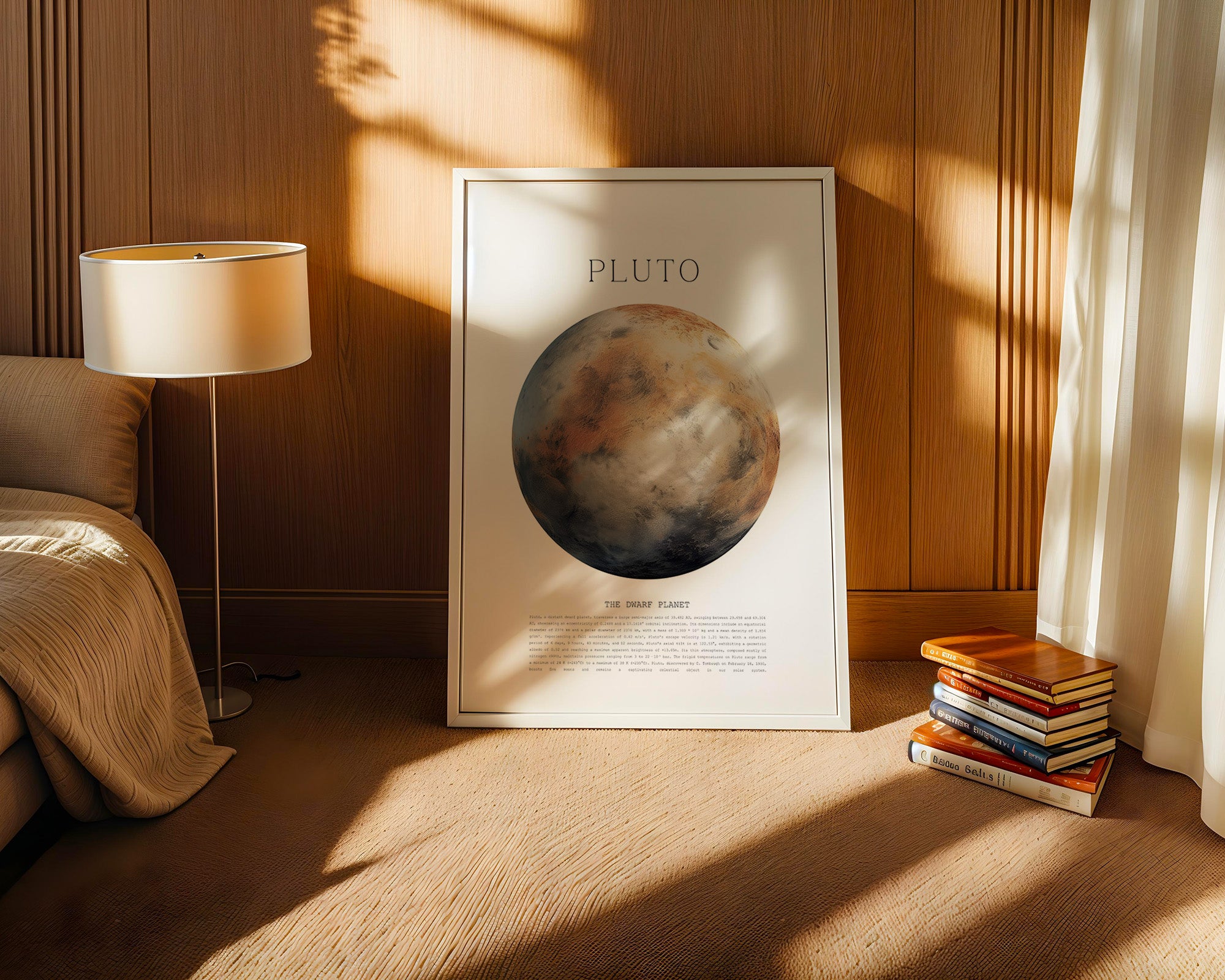 Pluto Planet Textur Farbig