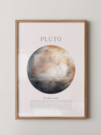 Pluto Planet Textur Farbig