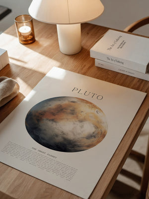 Pluto Planet Textur Farbig