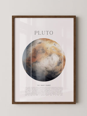 Pluto Planet Textur Farbig