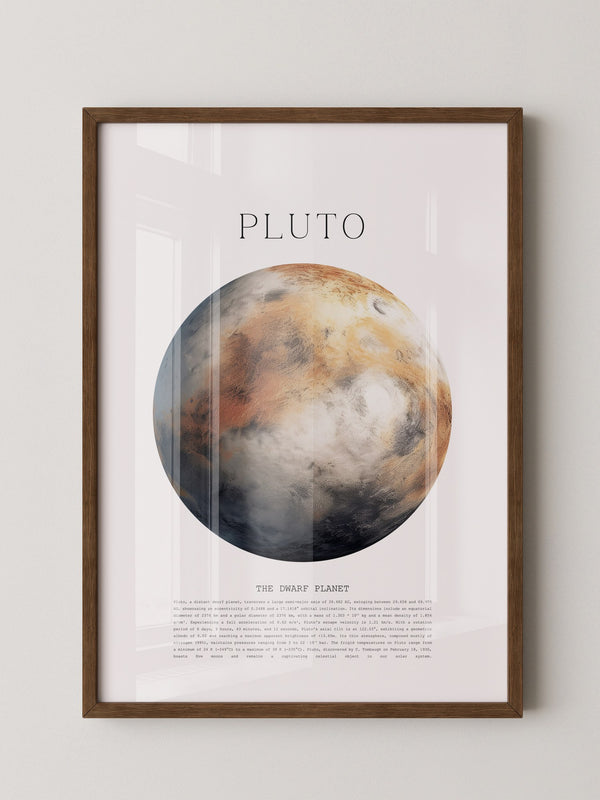 Pluto Planet Textur Farbig