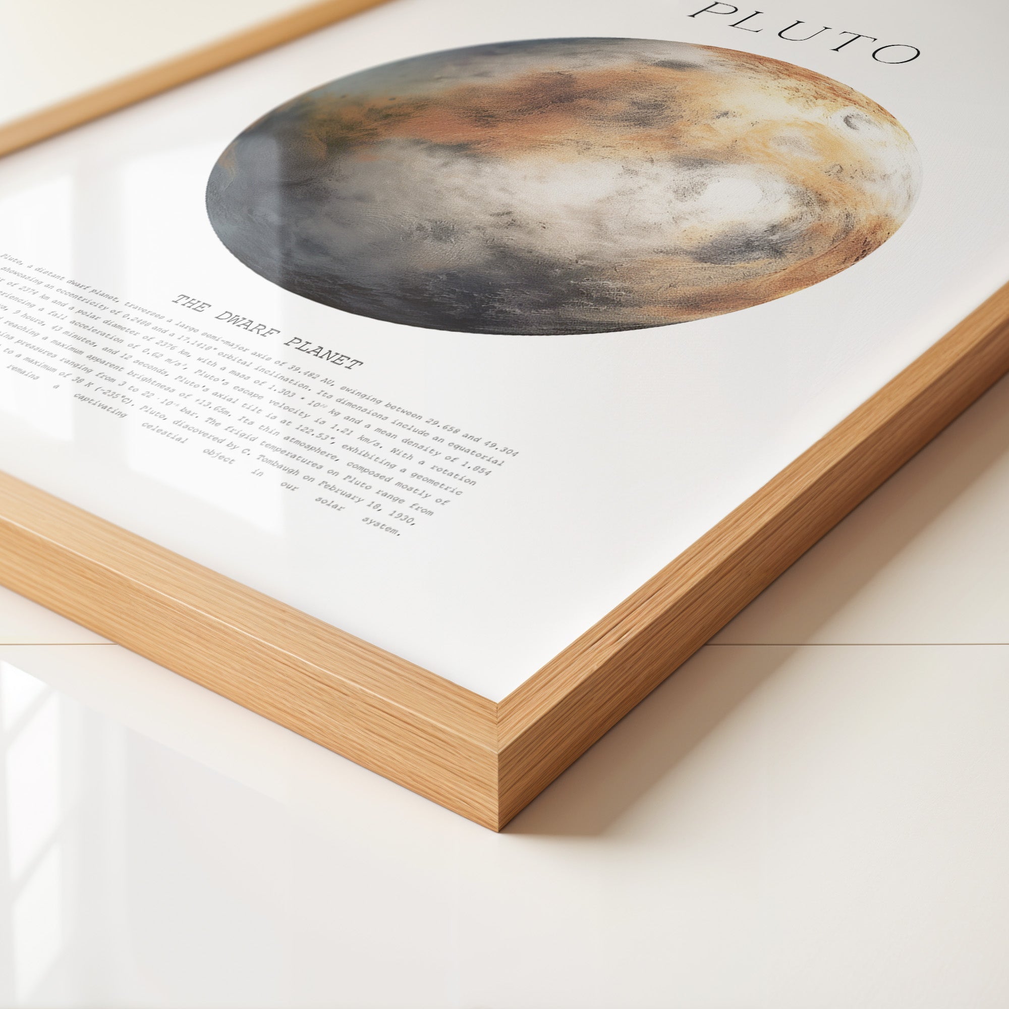 Pluto Planet Textur Farbig