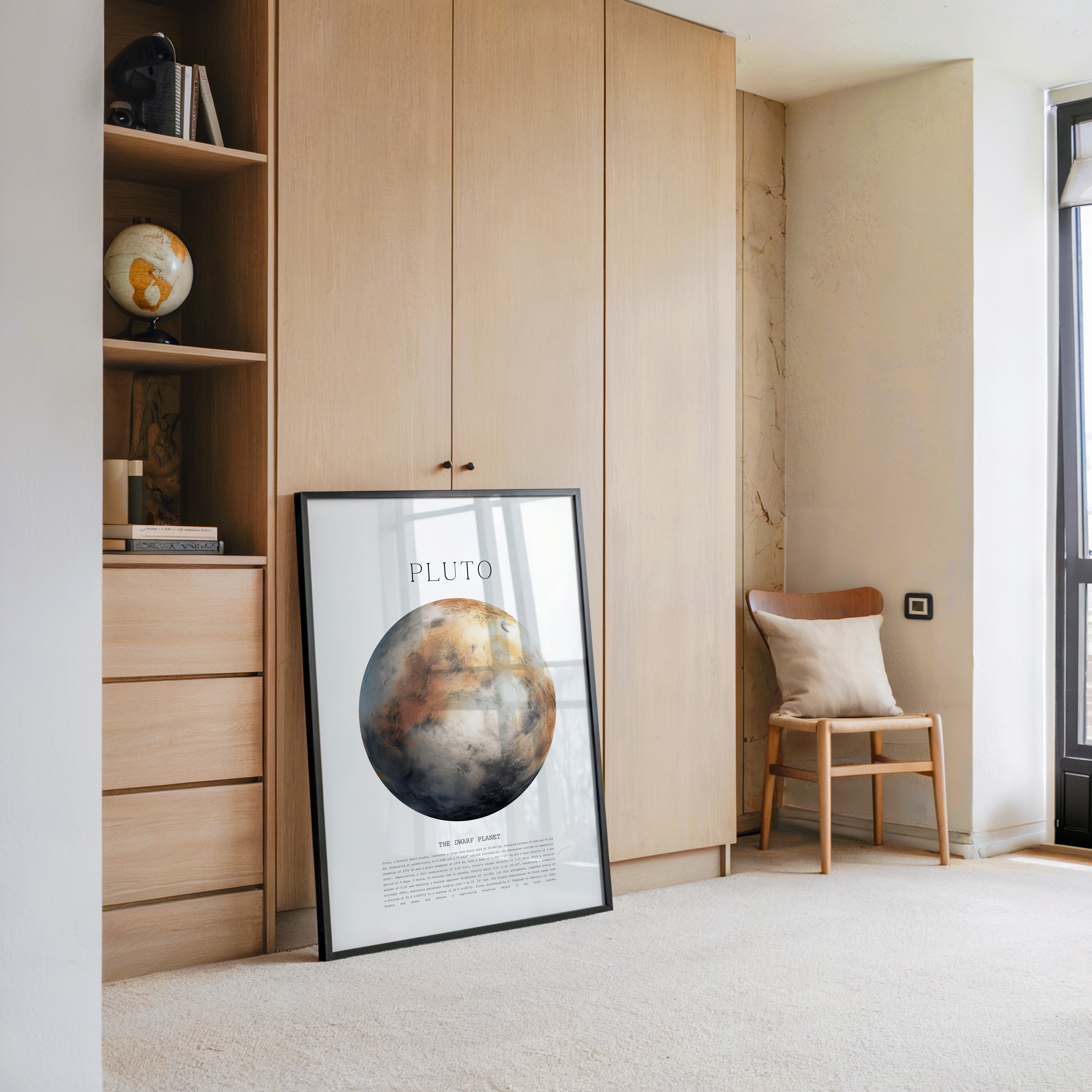 Pluto Planet Textur Farbig