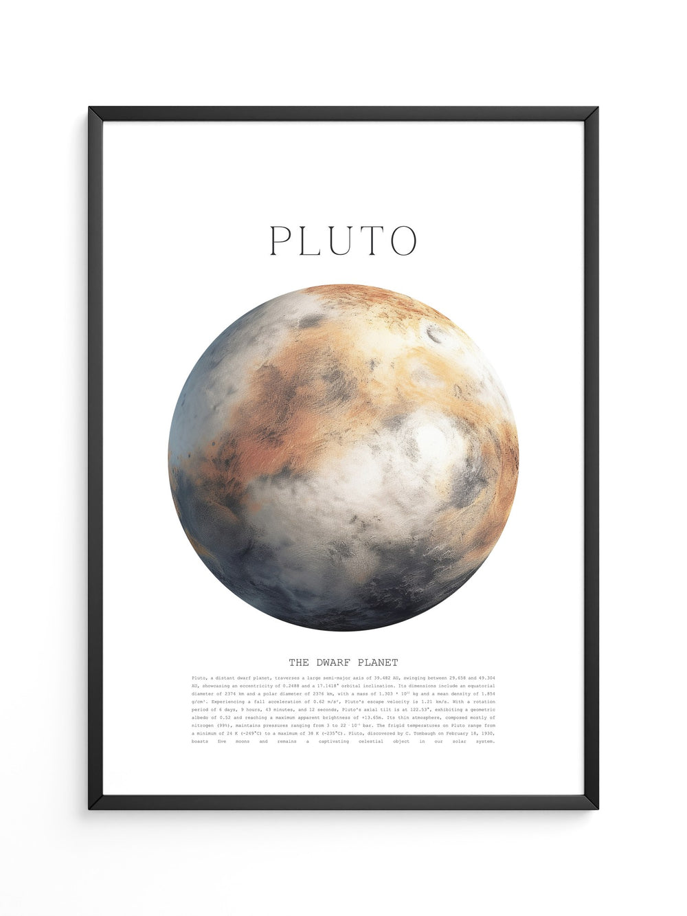 Pluto Planet Textur Farbig