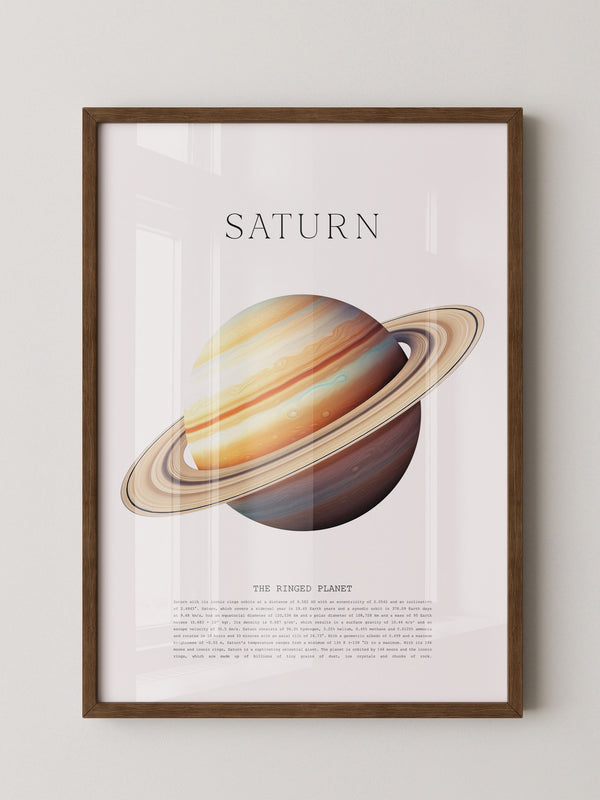 Saturn Ringe Illustration Pastell