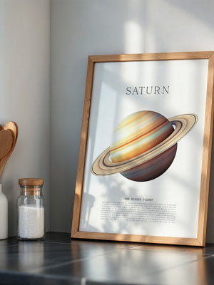 Saturn Ringe Illustration Pastell