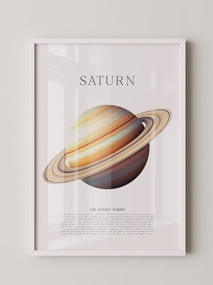 Saturn Ringe Illustration Pastell