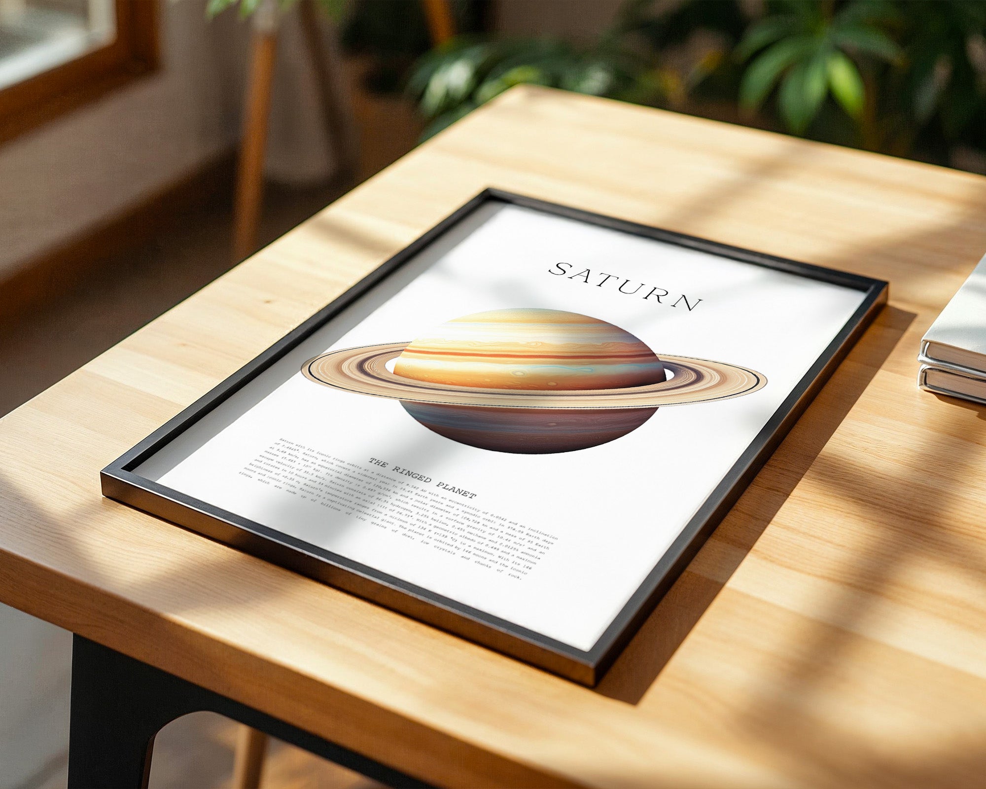 Saturn Ringe Illustration Pastell