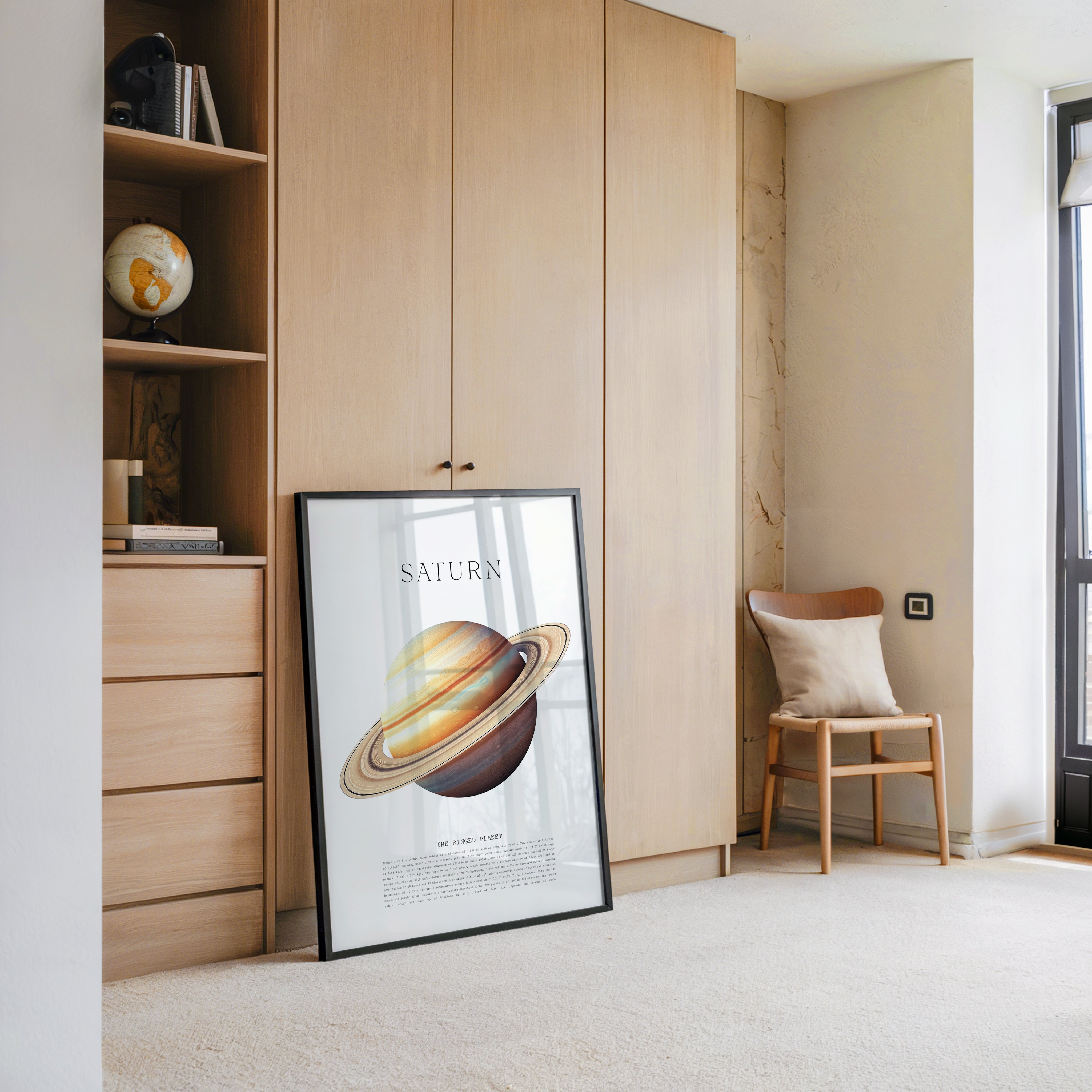 Saturn Ringe Illustration Pastell