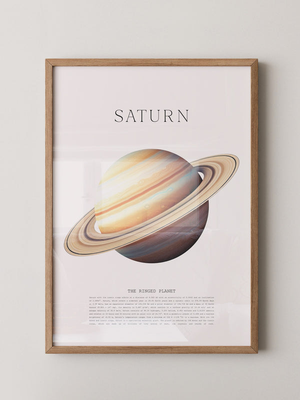 Saturn Ringe Illustration Pastell