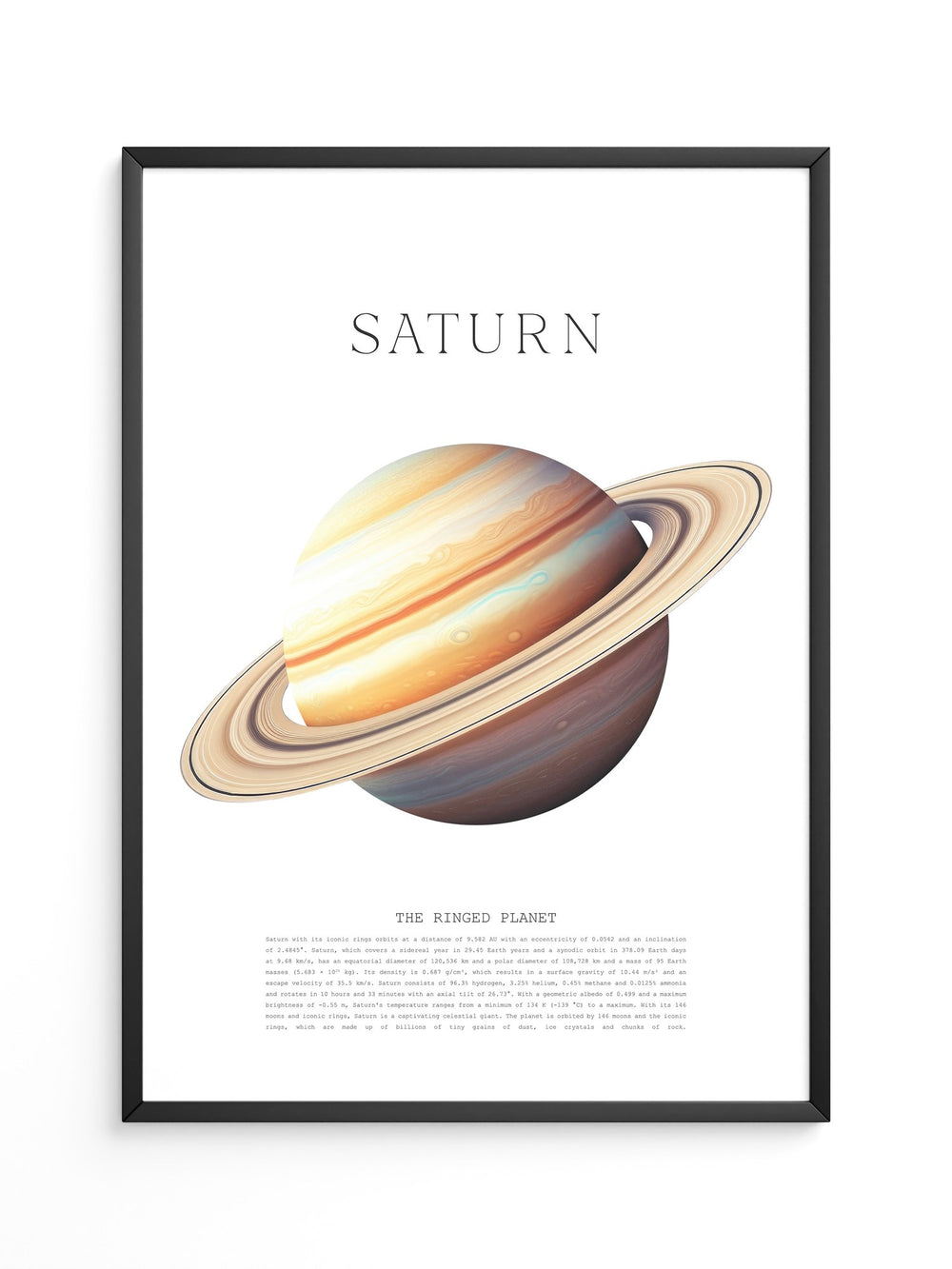 Saturn Ringe Illustration Pastell