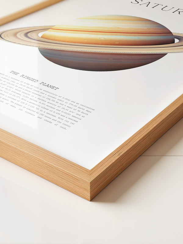 Saturn Ringe Illustration Pastell