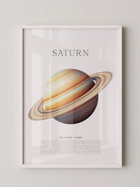 Saturn Ringe Illustration Pastell